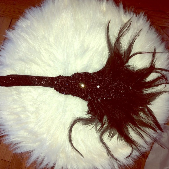 Black Flapper Headpiece! - Picture 1 of 2